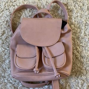 faux leather backback